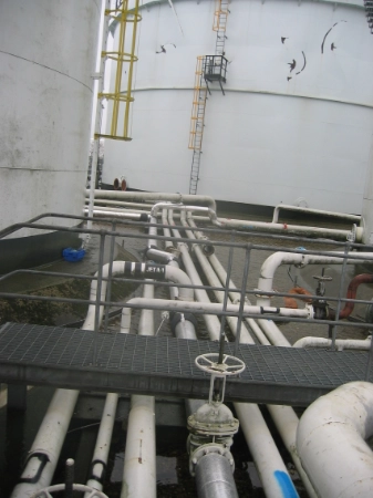 DPS photo of storage tanks and pipework